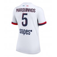 Fotballdrakt Dame Paris Saint-Germain Marquinhos #5 Bortedrakt 2025-26 Kortermet Fotballdrakt Dame Paris Saint-Germain Marquinhos #5 Bortedrakt 2025-26 Kortermet